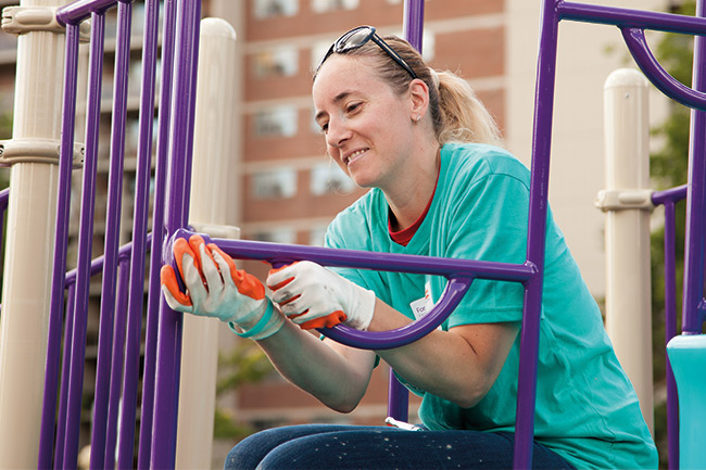 Foresters member making a difference at an event