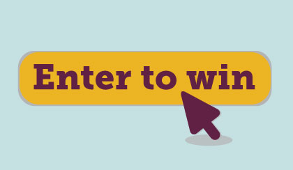 Mouse and button saying to enter an online competition