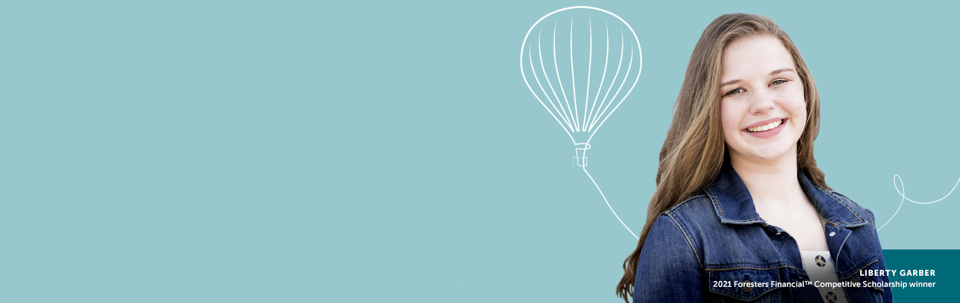 Student scholarship winner smiling